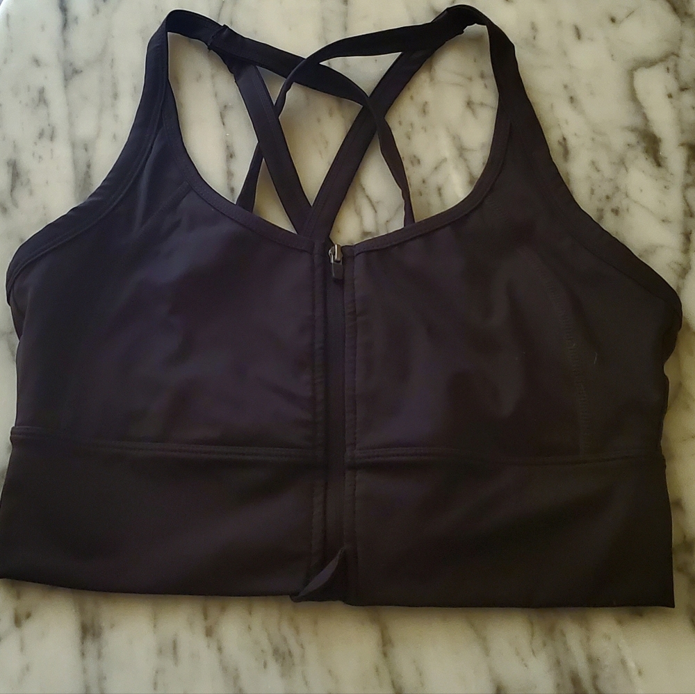 Size S Midnight Revive Zip Bra Balance Athletica Vitality